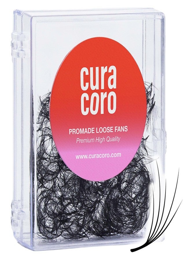Curacoro Camellia Promade Fans - Handmade Volume Promade Eyelashes Fans 5D to 10D, C CC D Curl, Thickness 0.03~0.07mm, 7-14mm Mix Lengths, Professional Long-Lasting Promade Lash Fans - Image 1